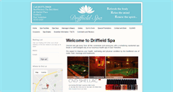 Desktop Screenshot of driffieldspa.co.uk
